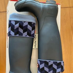 Navy Blue Hunter Boots